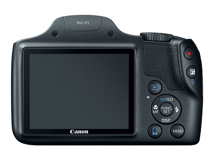 Canon PowerShot SX530 HS - widok na tylny panel
